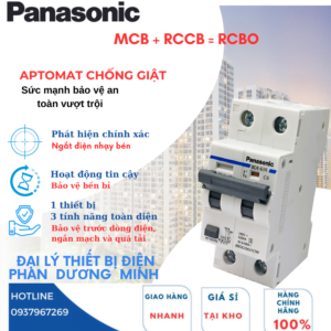 Cầu dao tự động Panasonic RCBO BBDE20631CNV tuổi thọ cao , đảm bảo an toàn