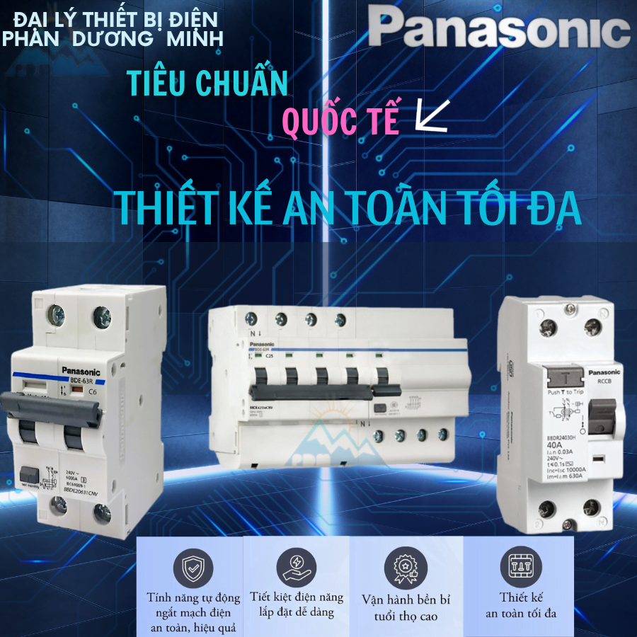 Liên hệ mua cầu dao tổng BBD3503CNV Panasonic MCB 3P C Curve 06kA 50A tại Đại Lý Phan Dương Minh