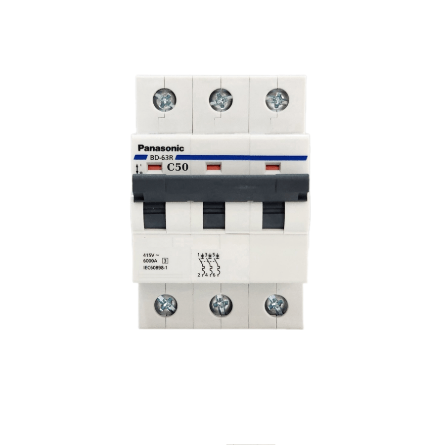 cầu dao tổng BBD3503CNV Panasonic MCB 3P C Curve 06kA 50A cầu dao tổng BBD3503CNV Panasonic MCB 3P C Curve 06kA 50A