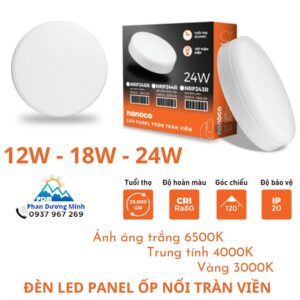 ĐÈN LED PANEL ỐP NỔI TRÀN VIỀN