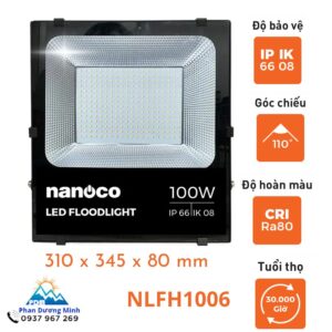 Đèn LED 100W Nanoco NLFH1006 ánh sáng trắng IK08