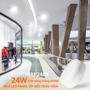 Đèn LED Panel ốp trần tràn viền 24W Nanoco NRP246R ánh sáng trắng