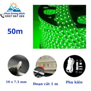 Đèn LED dây xanh lá 60 chip LED ngoài trời Nanoco NST060G - IP65