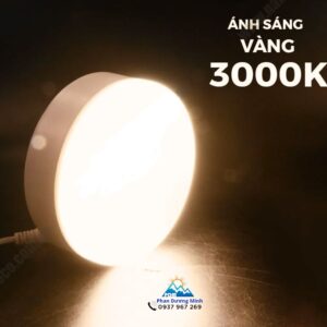 Đèn LED trần tròn tràn viền 24W Nanoco NRP243R ánh sáng vàng 3000K