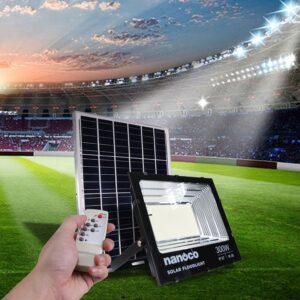 Đèn năng lượng mặt trời 300W Nanoco NLFS300650L LED pha - điều khiển remote