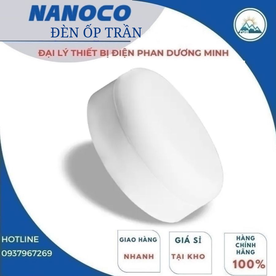 Đèn ốp trần tràn viền 12W Nanoco NRP126R Đèn ốp trần tràn viền 12W Nanoco NRP126R