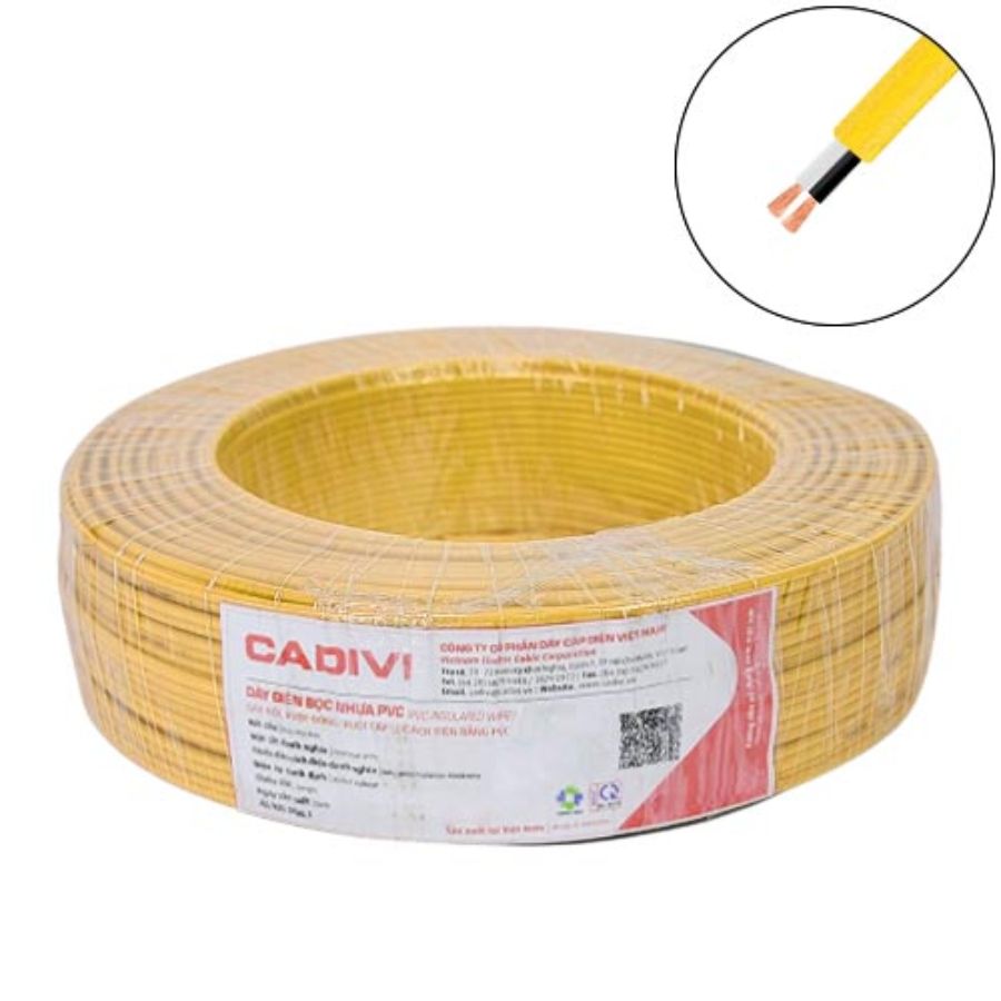 Dây điện đôi mềm Cadivi VCmo 2x1mm Dây điện đôi mềm Cadivi VCmo 2x1mm