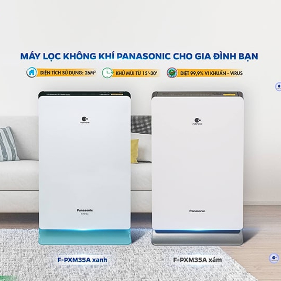 F-PXM35A - Máy lọc không khí Panasonic 2 màu chọn lựa