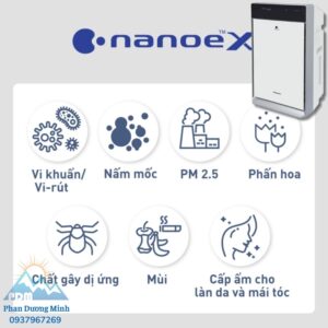 Máy lọc không khí hút ẩm Panasonic F-VXK70A công nghệ Nanoe