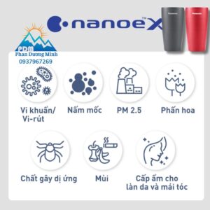 Máy lọc không khí ô tô Panasonic F-GPT01A-K đen khử mùi hiệu quả