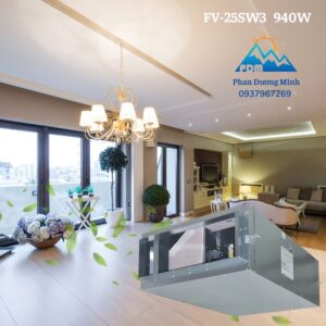 Quạt hút cabinet 3 pha Panasonic FV-25SW3 940W giảm ồn