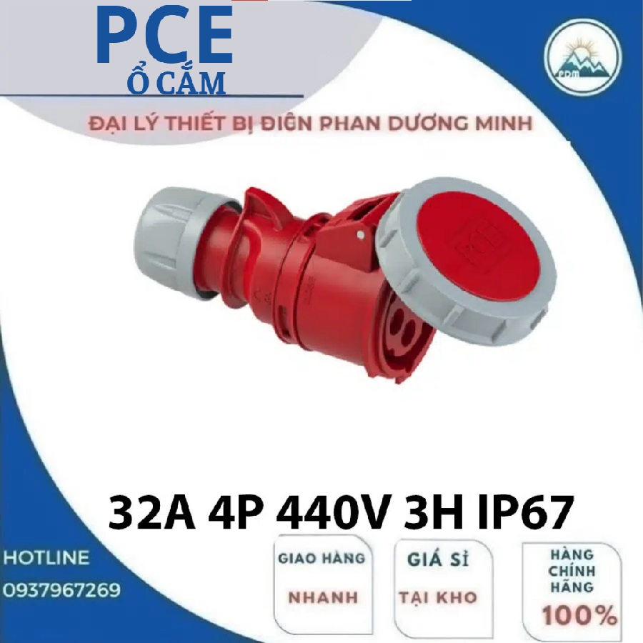 Ổ cắm nối Container lạnh PCE F2242-3V kín nước