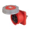 F345-6 – Ổ cắm gắn âm PCE kín nước dạng thẳng 125A 5P