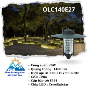 Đèn trang trí sân vườn Paragon OLC140E27