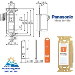 Công tắc thẻ Panasonic WNH5611-801