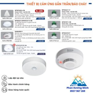 Giá thiết bị cảm ứng gắn trần/ báo cháy Panasonic