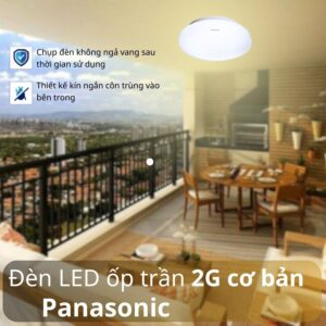 Đèn ốp nổi Panasonic 2G cơ bản HHXQ241188 18W Trung Tính