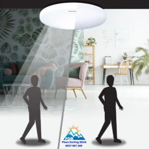 Đèn ốp trần Panasonic cảm biến, chống ẩm IP44