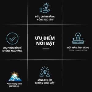 Đèn ốp trần đổi màu Panasonic