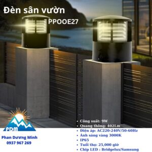 Đèn trụ cổng Paragon PPOOE27