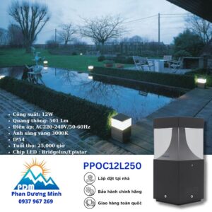 Trụ đèn thấp Paragon PPOC12L250