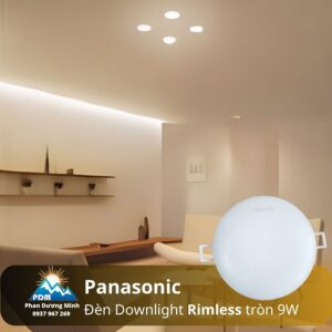 Đèn Downlight âm trần Rimless Panasonic 9W