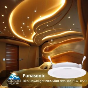 Đèn LED âm trần Panasonic NNP74472 15W ánh sáng vàng