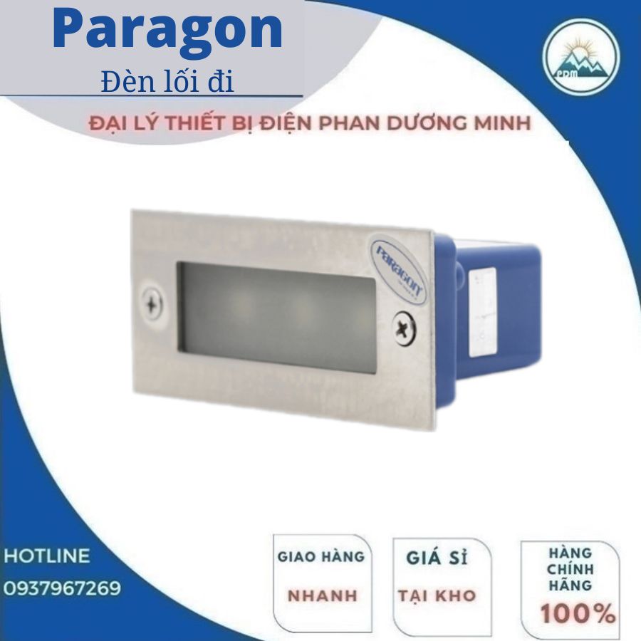 Đèn LED âm tường lối đi Paragon PRWALED IP54, 3W