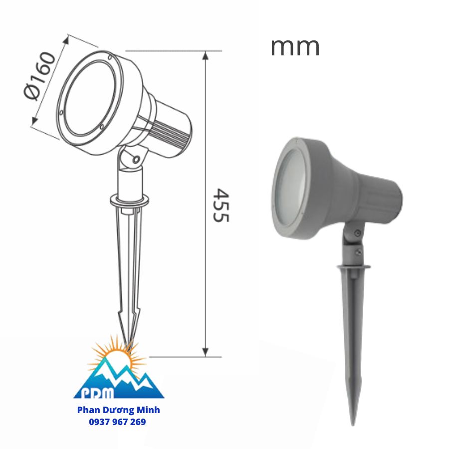 Đèn LED sân vườn Paragon PRGK13 9W