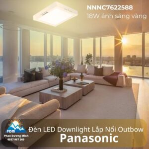 Đèn LED vuông ốp trần nổi Panasonic NNNC7622588