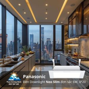 Đèn Led downlight Panasonic NNP71254 6W ánh sáng vàng