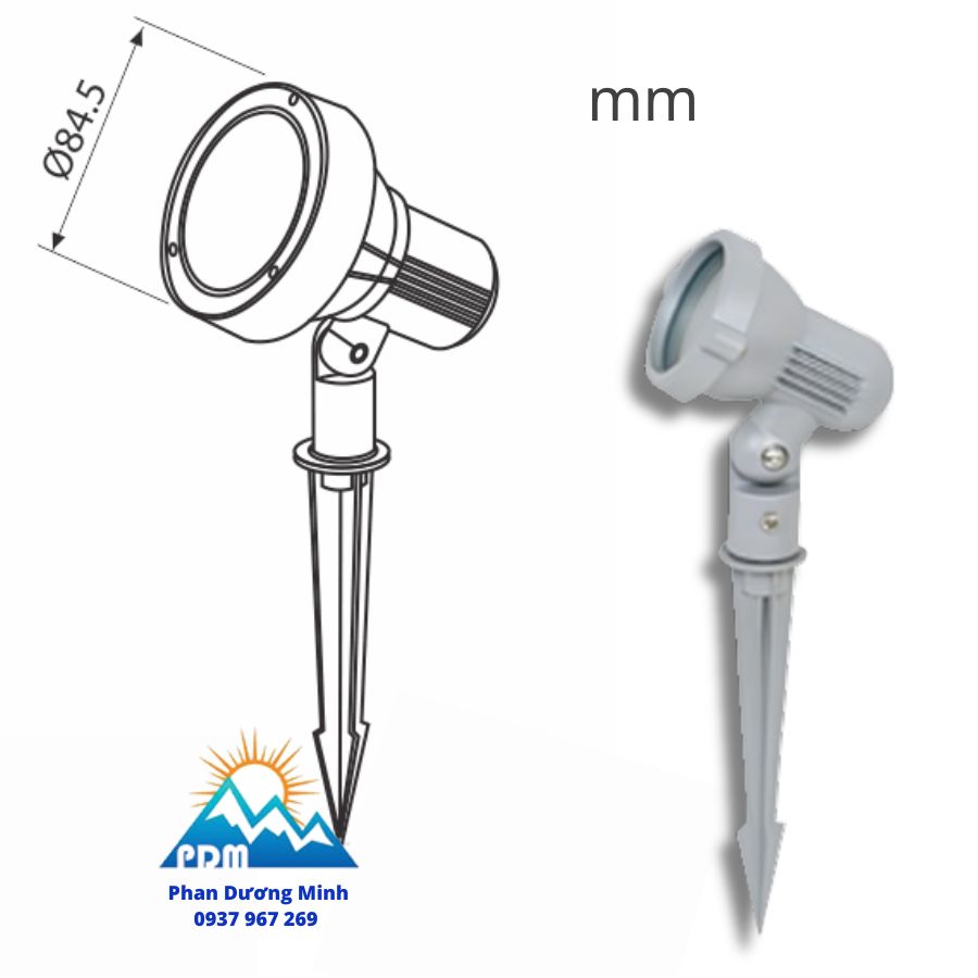 Đèn cắm cỏ sân vườn Paragon PLLJ3L