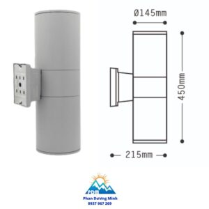 Đèn gắn tường Paragon PWLDE27 30W