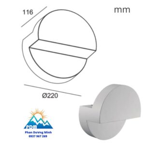 Đèn gắn tường Paragon PWLY12L 12W, IP54