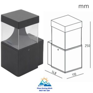 Đèn gắn tường Paragon PWLZ12L công suất 12W