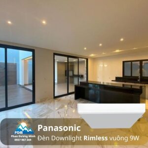 Đèn led âm trần Panasonic 9W NNNC7620388 ánh sáng vàng
