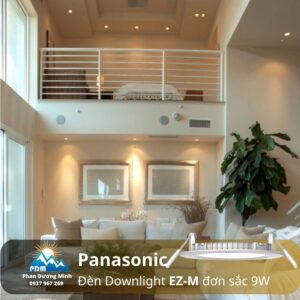 Đèn led âm trần Panasonic NNNC7650188 9W ánh sáng vàng