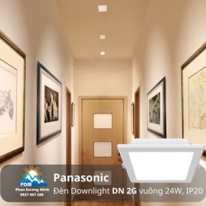 Đèn led âm trần Panasonic NNV70802WE1A 24W, ánh sáng vàng