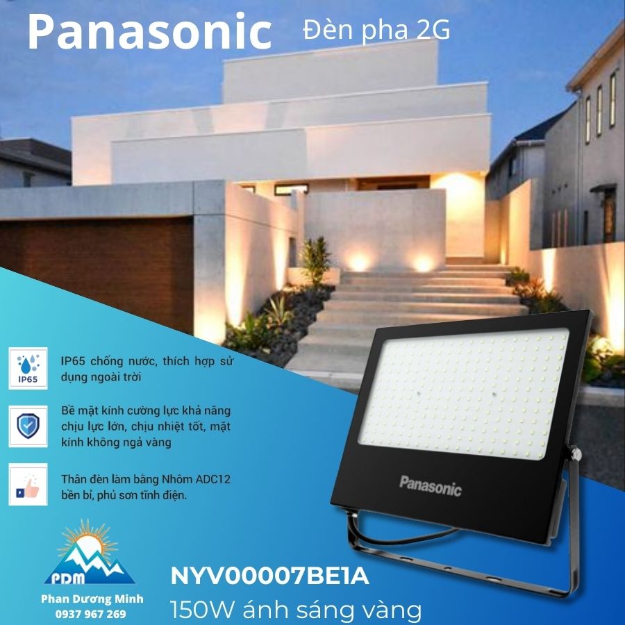 Đèn pha siêu sáng Panasonic NYV00007BE1A 150W ánh sáng vàng
