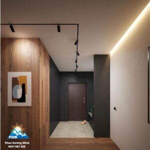 Thanh ray đèn led chiếu điểm Panasonic màu đen