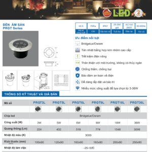 Báo giá đèn led âm sàn Paragon chính hãng