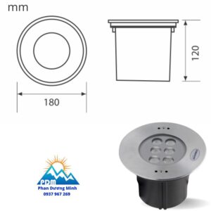 Đèn LED âm nước Paragon PSPB12L