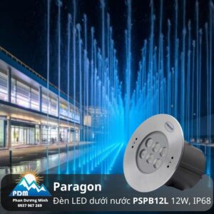 Đèn LED đài phun nước Paragon PSPA12L 12W nhiều màu, IP68