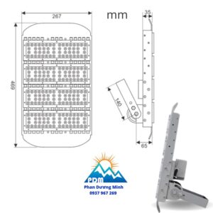 LED pha 200W Paragon POFA200L IP65