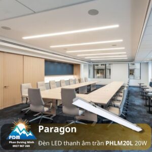 Đèn LED thanh 1m2 Paragon PHLM20L 20W