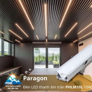 Đèn LED thanh âm trần Paragon PHLM10L công suất 10W