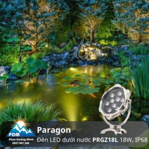 Đèn âm nước hồ cá Koi Paragon PRGZ18L 18W