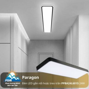 Đèn máng thả trần - gắn nổi Paragon PPBA24L6015 24W