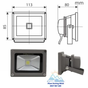 Đèn pha LED 10W Paragon POLH1065