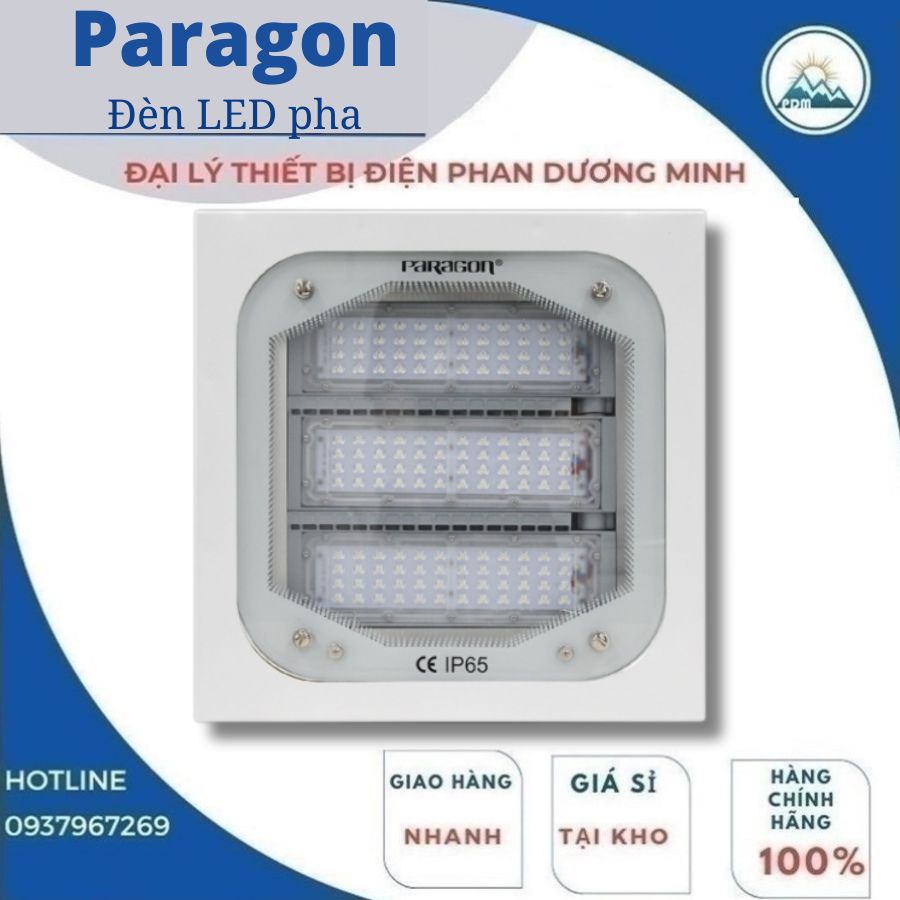 Đèn pha LED âm trần Paragon PUCH12065L 120W, IP65